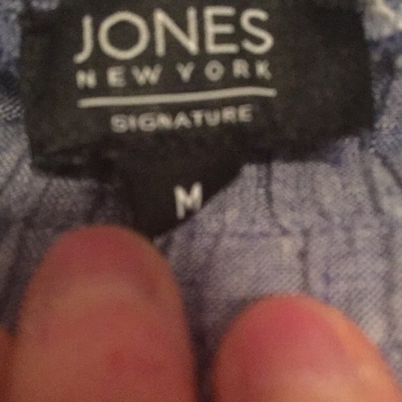 Blue elastic waist pant M - Picture 4 of 5